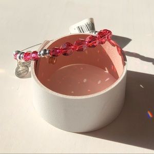 NWT Alex and Ani Rouge Swarovski Beaded Bangle